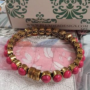 Pink and gold bracelet